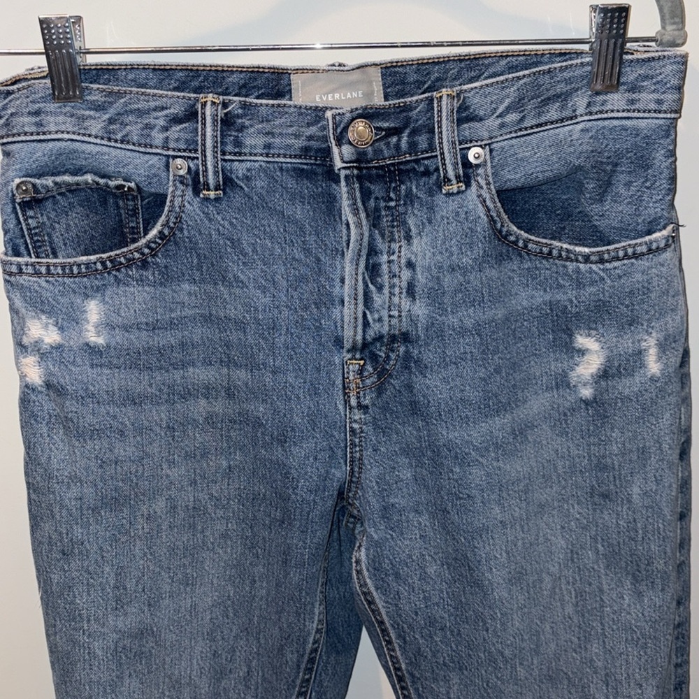Everlane O-S Relaxed Boyfriend Button Fly Jean Size 27 Medium Wash - Picture 7 of 14